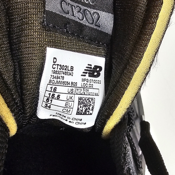 Size 16 Black New Balence CT302 shoes - Picture 5 of 5